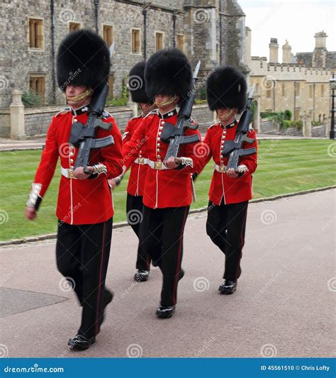 Grenadier Guards At Royal Windsor Castle In England Editorial Image