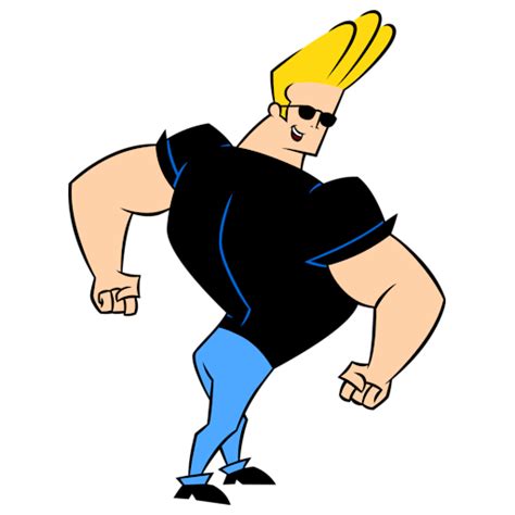 Check Out This Transparent Johnny Bravo Showing Back Muscles Png Image Johnny Bravo Johnny