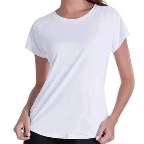 Camisa Baby Look Branca 100 Poliéster Ideal Para Sublimação Verzollo