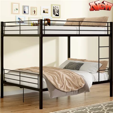 Francis Lofts And Bunks Queen Over Queen Adult Bunk Bed Home And Kitchen