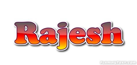 Rajesh Logo Free Name Design Tool From Flaming Text