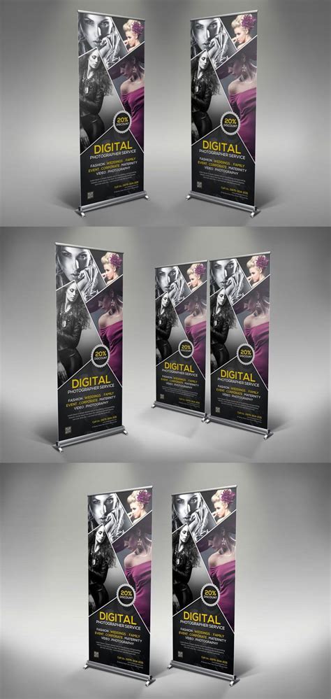 Photography Rollup Banner Template Psd With Images Rollup Banner