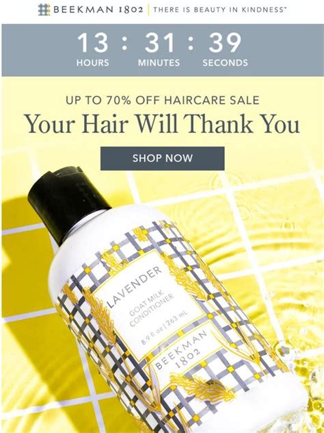 Beekman1802 Hair Care Sale Ends Today Milled