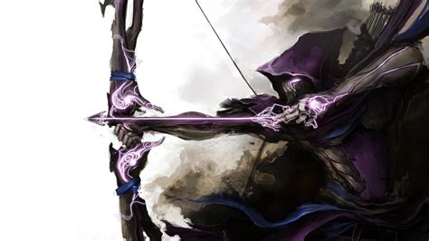 1440x900 Resolution Male Character Holding Bow And Arrow Digital