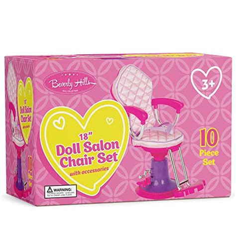 Beverly Hills Doll Collection Salon Chair For 18 Inch Dolls Fully Assembled With Hair Cutting