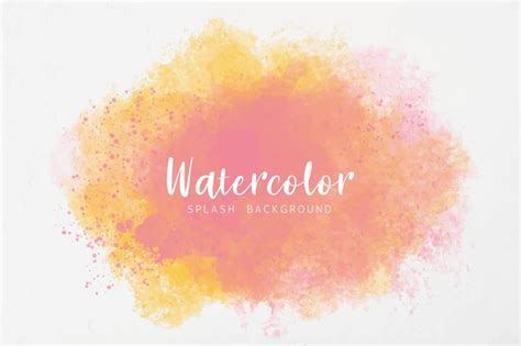 Premium Vector Pink Splash Watercolor Abstract Background
