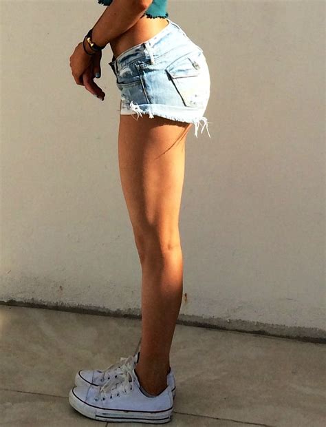 Denim Shorts On A Perfect Rounded Butt Fit Girl Motivation Fit Body