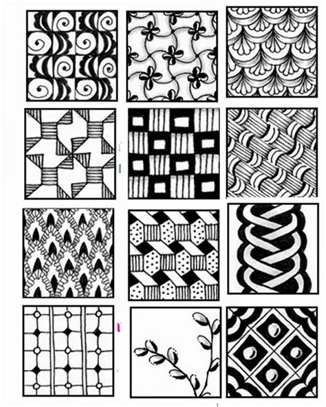 Artist inspiration pattern drawing zentangle patterns doodle patterns drawings tangle doodle zen doodle sketch book. patsheet7.jpg 800×1,000 pixels … | Zentangle patterns ...