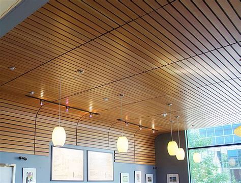 Wood Slat Ceiling System Axis Decoration Ideas