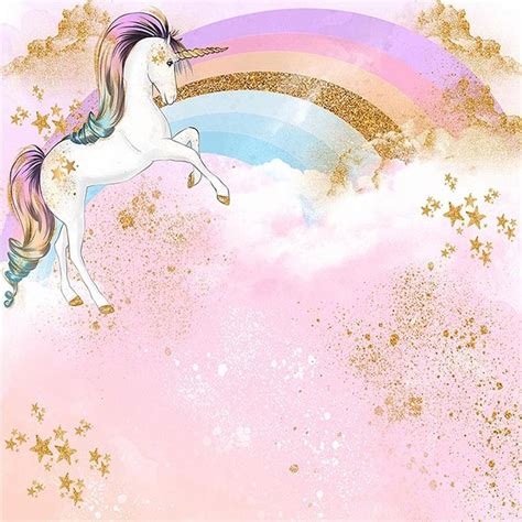 Unicorn Rainbow Star Horse Glitter Birthday Photography Studio Etsy