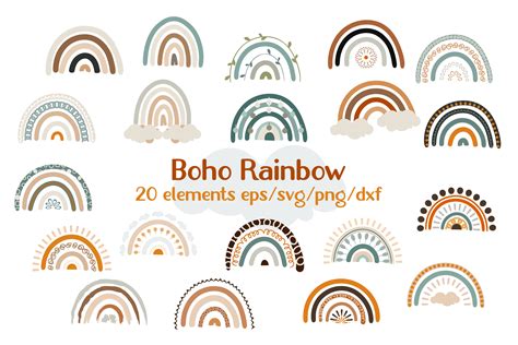 Boho Rainbow Graphic By Elementdesignandart · Creative Fabrica
