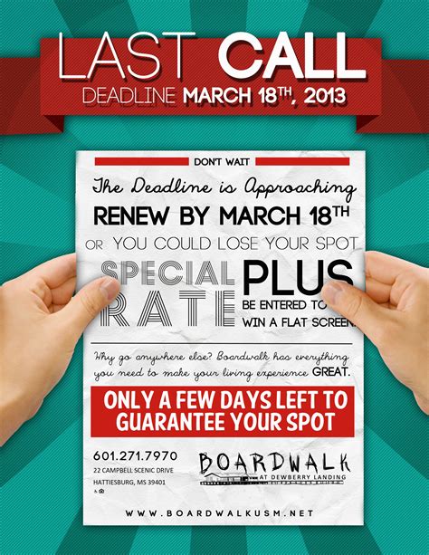 Last Call To Guarantee Your Spot Avoid Paying Deposits And New Move