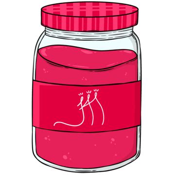 Strawberry Jam Jar Vector PNG Vector PSD And Clipart With
