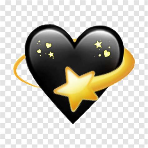 Black Heart Emoji Logo Smile Transparent Png