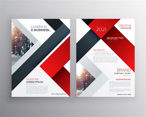 Brochure Cover Design Vector Template Stock Vector