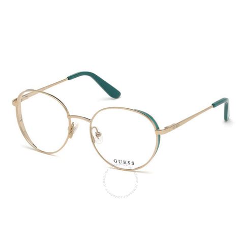 Guess Ladies Gold Tone Pilot Eyeglass Frames Gu270003352 889214012272 Eyeglasses Jomashop