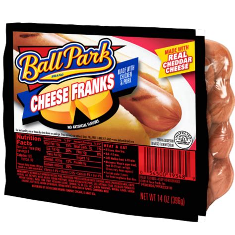 Ball Park Classic Cheese Franks 8 Ct 14 Oz Ralphs