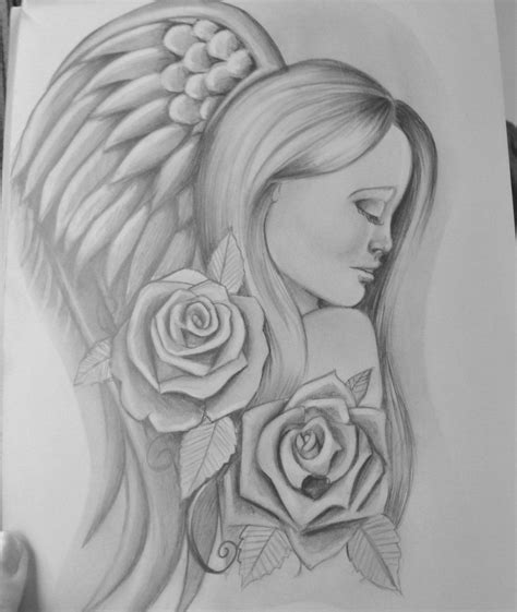 Angel Drawing Tattoo