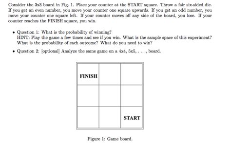 Solved Consider The 3x3 Board In Fig 1 Place Your Counter