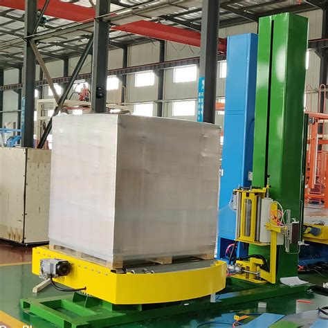 Stretch Film Fully Automatic Pallet Wrapper Packaging Line Pallet Wrapping Machine With Roller