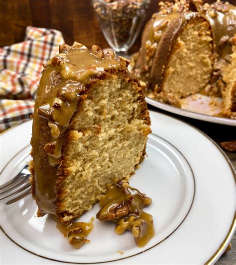 Brown Sugar Pound Cake With Butter Pecan Glaze Back To My Southern Roots