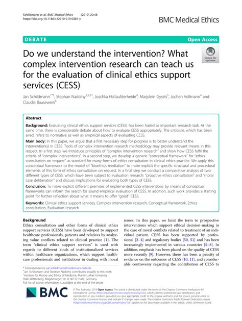 PDF Do We Understand The Intervention What Complex Intervention Research Can Teach Us For The