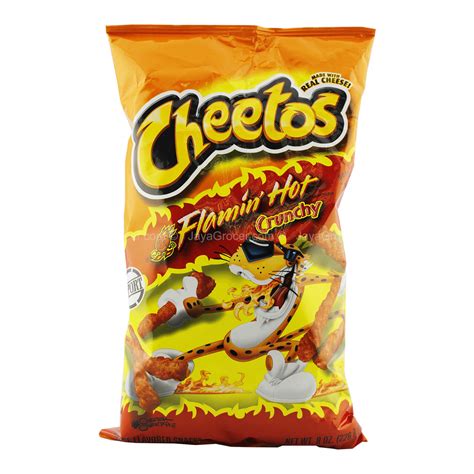 Cheetos Flamin’ Hot Crunchy Cheese Snack 226 8g