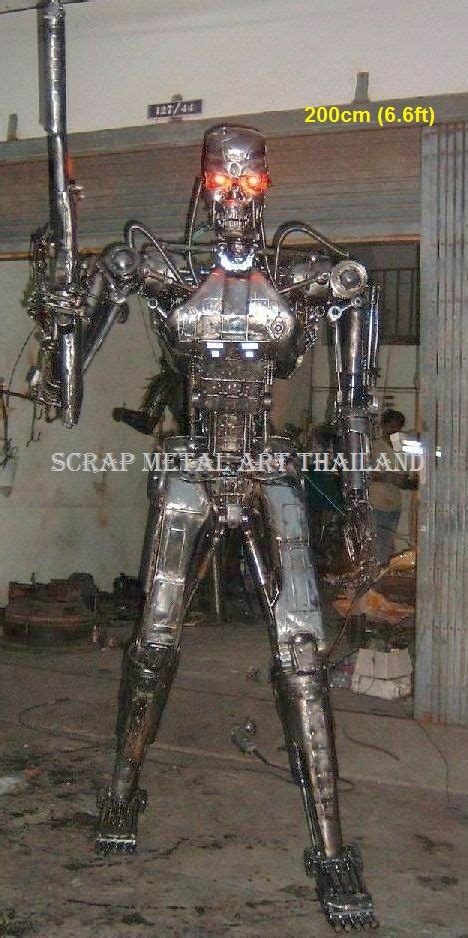 Terminator Endoskeleton Statue Life Size Metal Replica For Sale Style