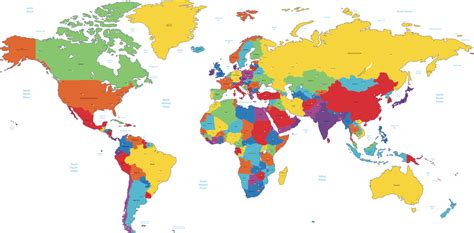 Compartir Imagen Planisferio Sin Nombres Con Division Politica Con