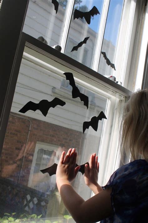 Get free shipping on qualified removable/reusable window film or buy online pick up in store today in the window treatments department. Easy, DIY Bat Window Clings | Family Chic | Window clings, Halloween, Fall halloween