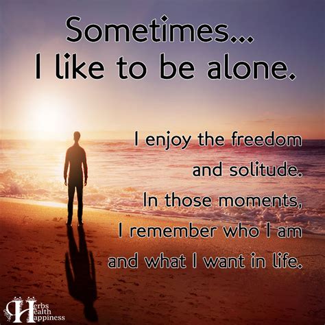 Sometimes I Like To Be Alone ø Eminently Quotable Quotes Funny