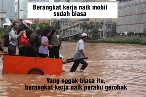 68 meme lucu banjir terbaru