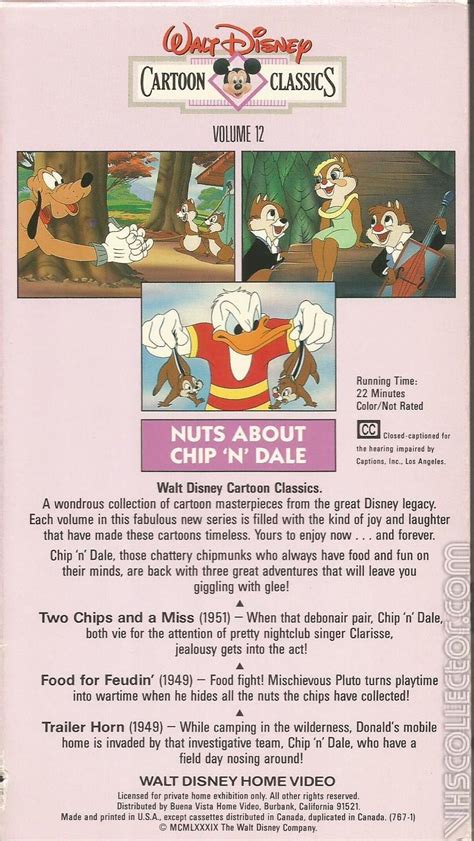 Cartoon Classics Volume 12 Nuts About Chip N Dale