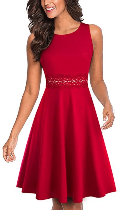 20 Best Red Christmas Dresses On Amazon