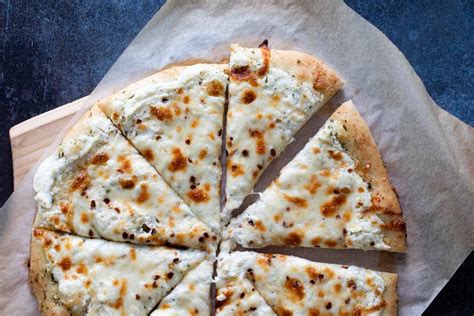 White Pizza Recipe With Ricotta Mozzarella And Parmesan Taste And Tell