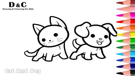 all coloring pages animal coloring pages pets. How to Colouring Pages Cat & Dog Coloring Animals Learning ...