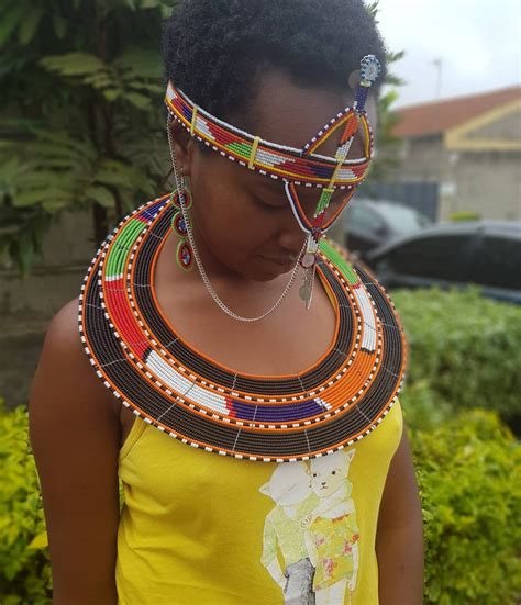 Maasai Wedding Necklace Tribal Colar Necklace Ethnic Bead Etsy