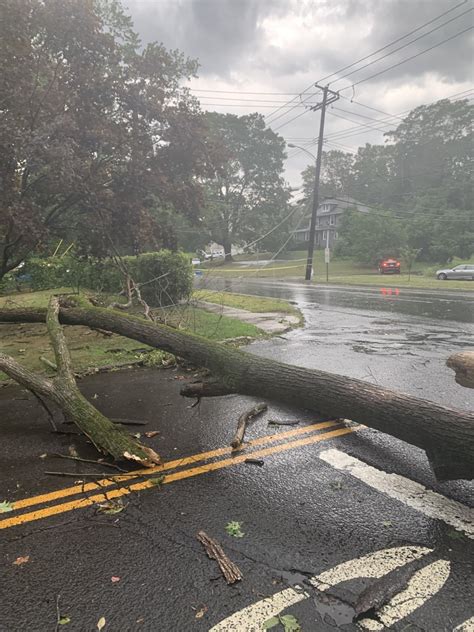 Photos Severe Weather Slams Ct With Heavy Winds Rain Leaves