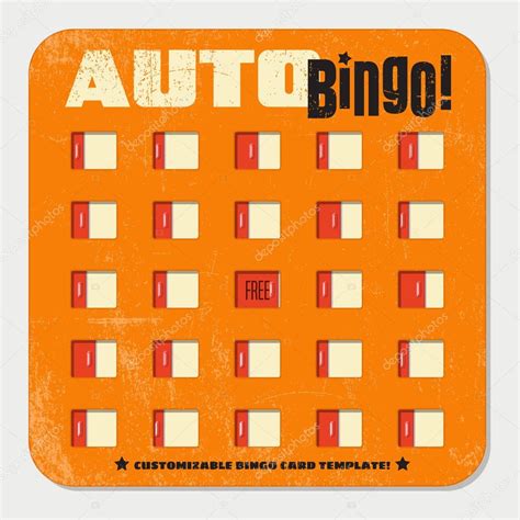 Plantilla De Tarjeta De Bingo Retro Con Ventanas Correderas Diseño De