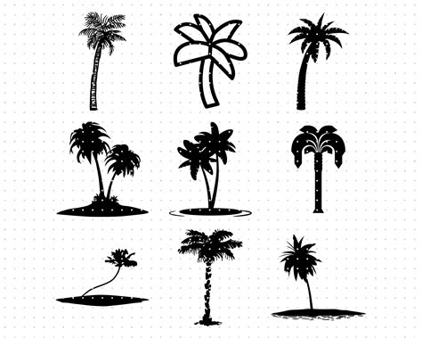 Palm Tree Svg Bundle Palm Tree Svg Cut File By Crafteroks Thehungryjpeg