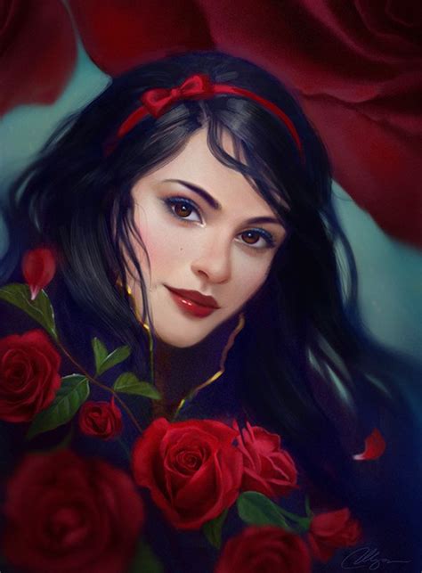 Snow White By Selenada On Deviantart Fargelegging Illustration Ansikt