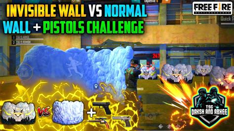 Invisible Wall Vs Normal Wall Pistol Challenge Who Will Win