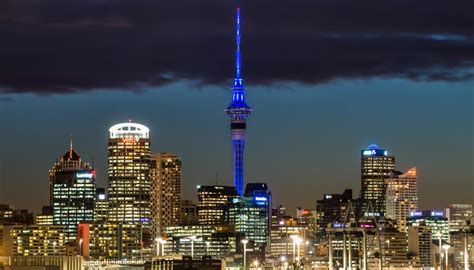 Discover undiscovered places with us! Sky Tower bright blue to honour fallen police officer ...