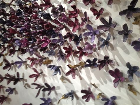 bradley sabin purple floral wall installation for sale artspace