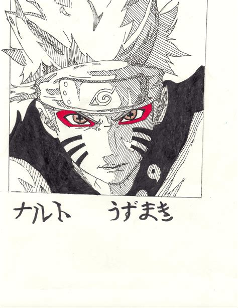 Repost Wfixed Kanji Naruto Kurama Sage Mode Drawing Naruto