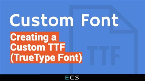 Creating A Custom Ttf Truetype Font Youtube
