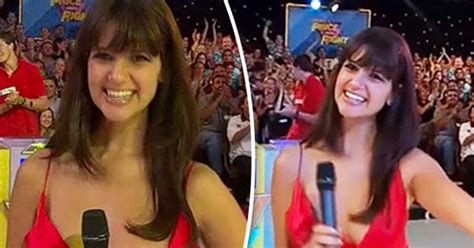 Eye Popping Moment Hot Aussie Presenters Boob Bursts Out Of Dress On