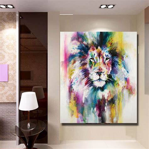 Best Selling Handmade Items Colorful Abstract Paintings Animals Oil