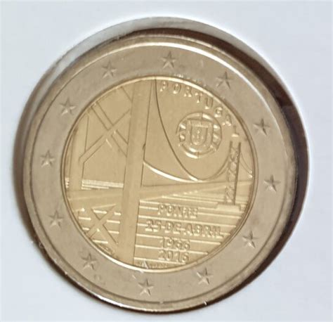 Portugal 2 Euro 2016 25 April Brug Unc Coins4all