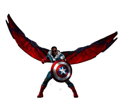 Falcon Captain America By Hb Transparent On Deviantart